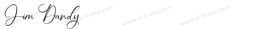Jim Dandy字体转换